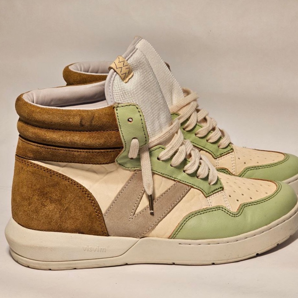 Visvim Chamberlain High Green LT.GREEN HANDMADE Shoes size‎ 9.5
